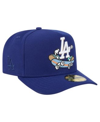 Мужская fitted-кепка New Era Los Angeles Dodgers Cartoon A-Frame 59FIFTY темно-синего цвета