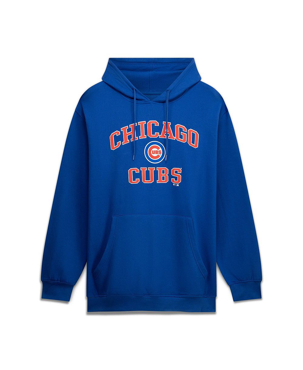 Fanatics мужская толстовка с капюшоном Royal Chicago Cubs Heart & Soul больших размеров