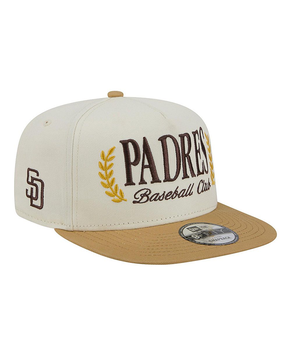 Мужская кепка New Era Cream San Diego Padres Club 9FIFTY A-Frame Snapback