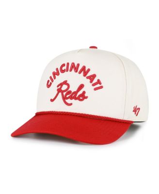 Мужская регулируемая кепка '47 Brand Cincinnati Reds Natural/Red Rope Script