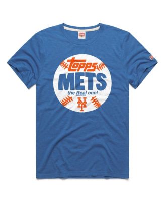 Homage Men's New York Mets MLB x Topps Baseball The Real One Tri-Blend T-Shirt