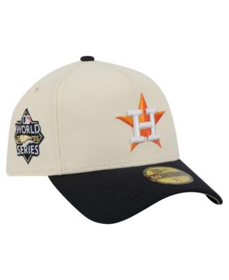 Мужская fitted-кепка 59FORTY Houston Astros Chrome A-Frame кремового цвета