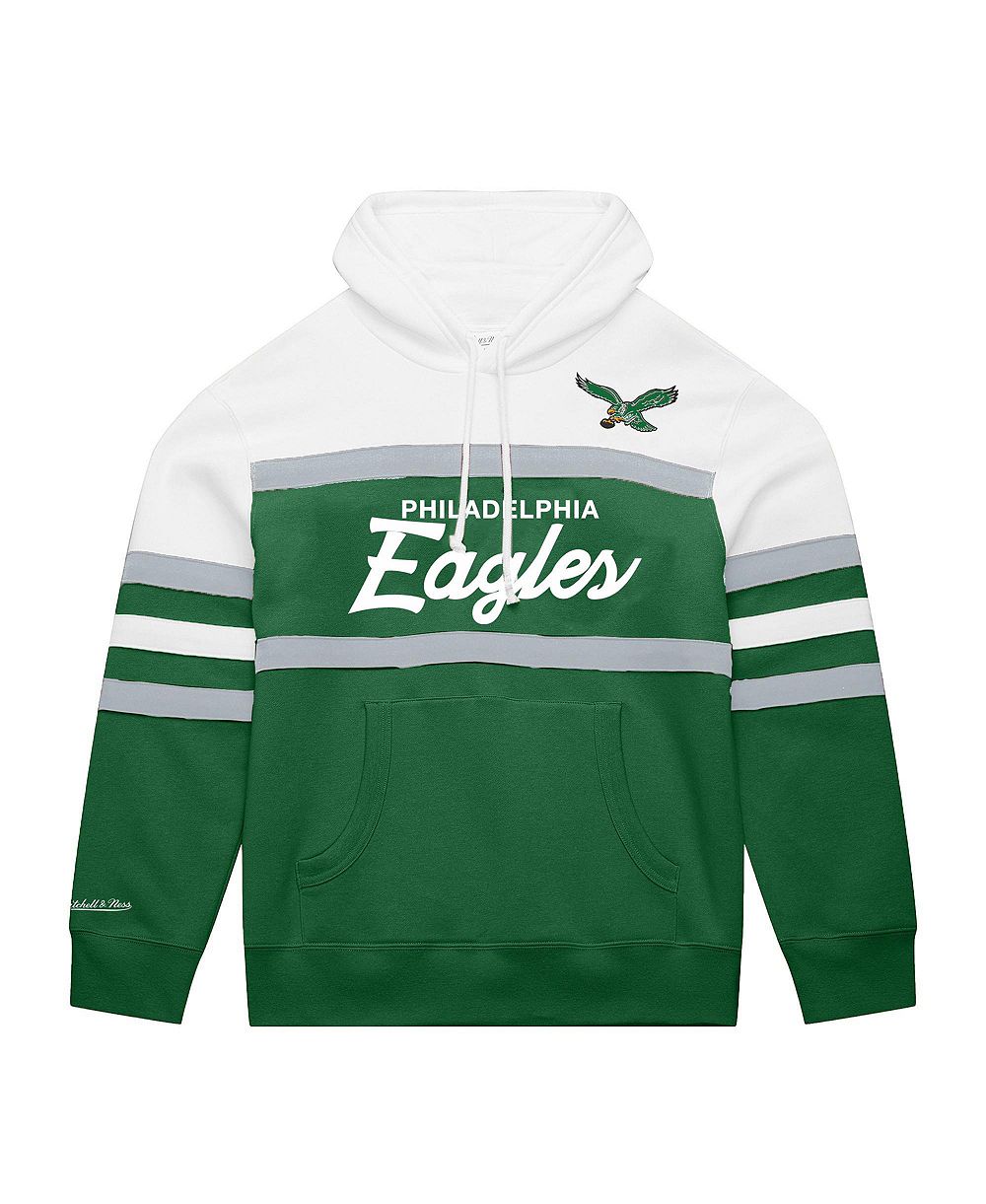 Mitchell & Ness мужской флисовый худи для тренеров Philadelphia Eagles больших размеров