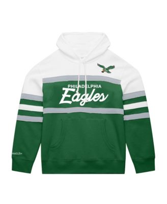 Mitchell & Ness мужской флисовый худи для тренеров Philadelphia Eagles больших размеров