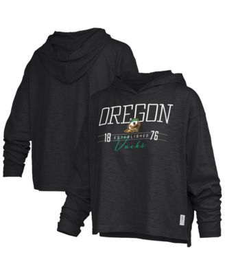 Pressbox женская длинно рукавная толстовка с капюшоном Castillo Slub с логотипом Oregon Ducks