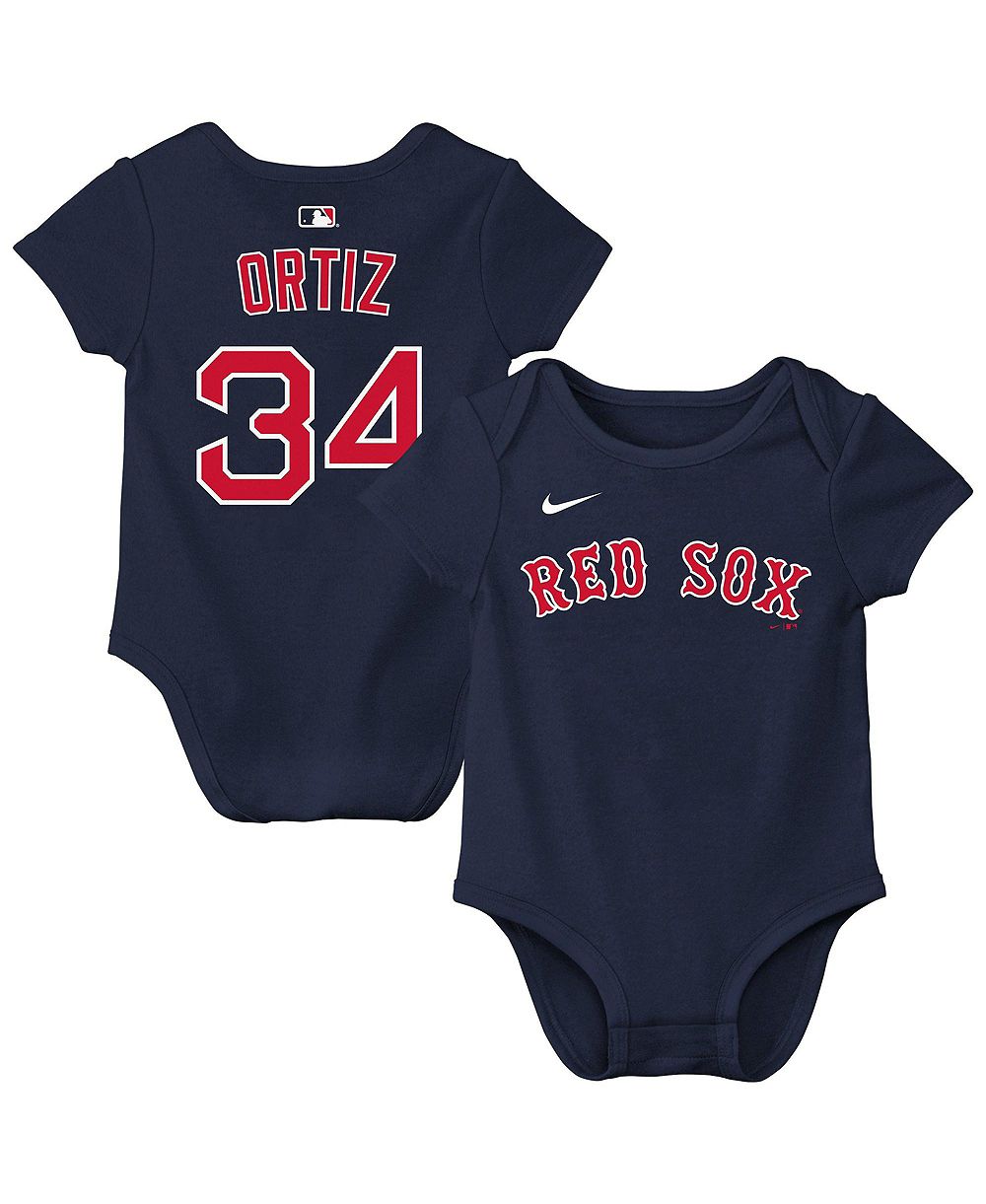 Детский боди с именем и номером David Ortiz Nike Boston Red Sox