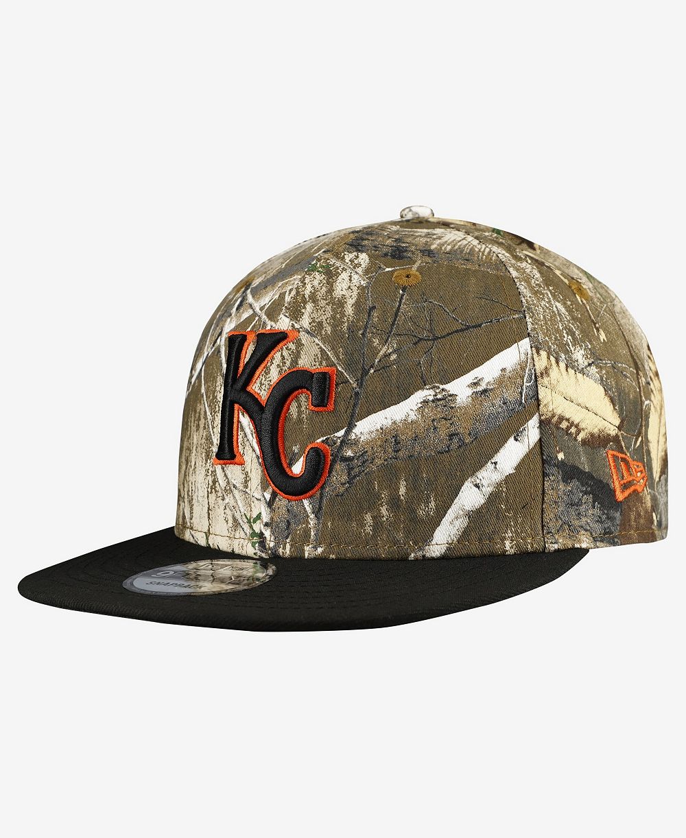 New Era мужская кепка 9FIFTY с застежкой-snapback Realtree Orange Pop Kansas City Royals камуфляжная