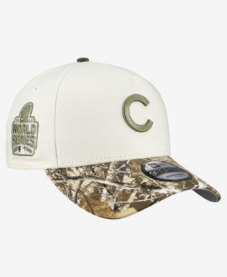 Мужская регулируемая кепка New Era 9FORTY A-Frame с камуфляжем Realtree и логотипом Chicago Cubs, хаки цвет