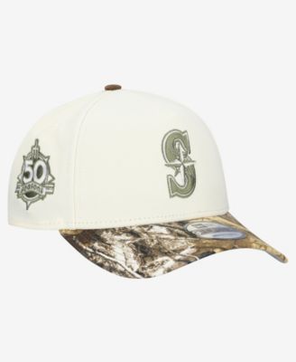New Era Мужская регулируемая кепка 9FORTY A-Frame Seattle Mariners Khaki/Realtree Camo