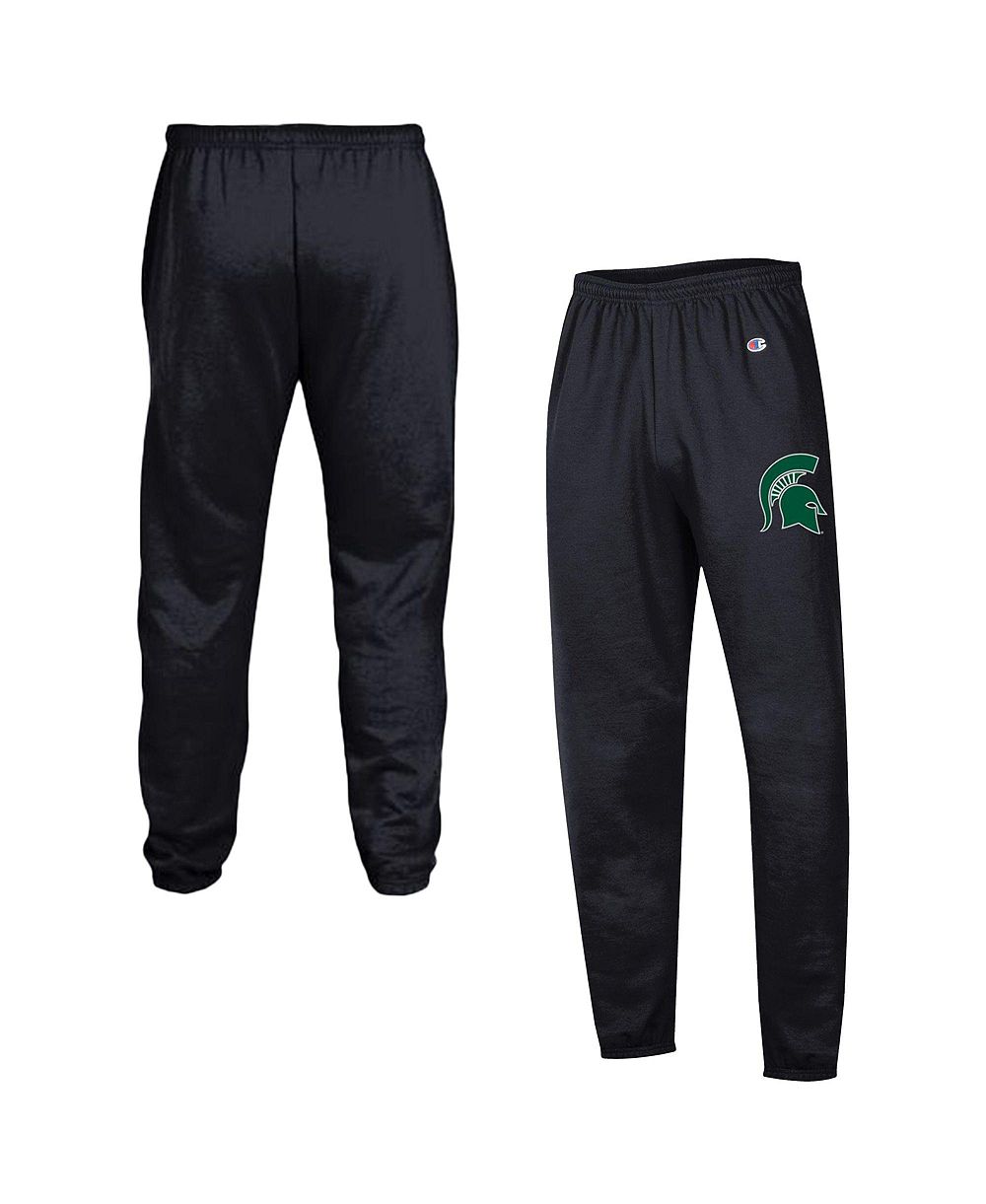 Champion Men's Black Michigan State Spartans Powerblend Banded Fleece Sweatpants