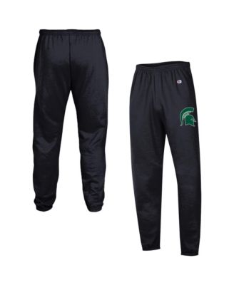 Champion Мужские черные флисовые штаны с манжетами Powerblend с символикой Michigan State Spartans