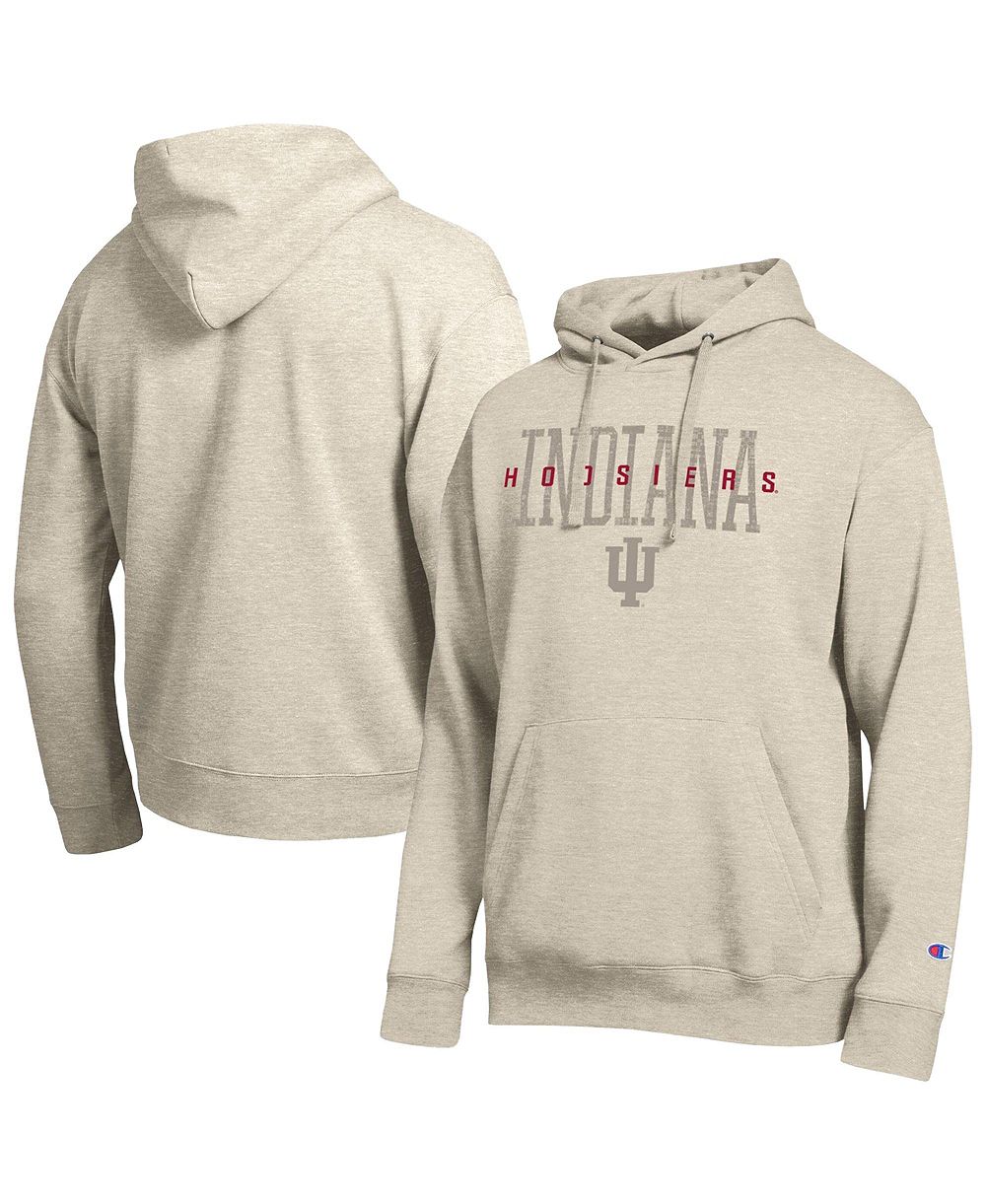 Мужской худи Champion с начесом свободного кроя Indiana Hoosiers All-Star Neutral Stack