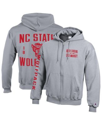 Champion Мужская флисовая толстовка на молнии с логотипом NC State Wolfpack