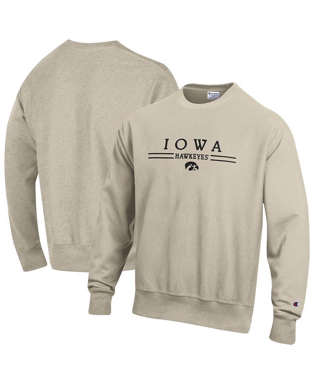 Champion Men's Iowa Hawkeyes Heavyweight Reverse Weave Crewneck Sweatshirt