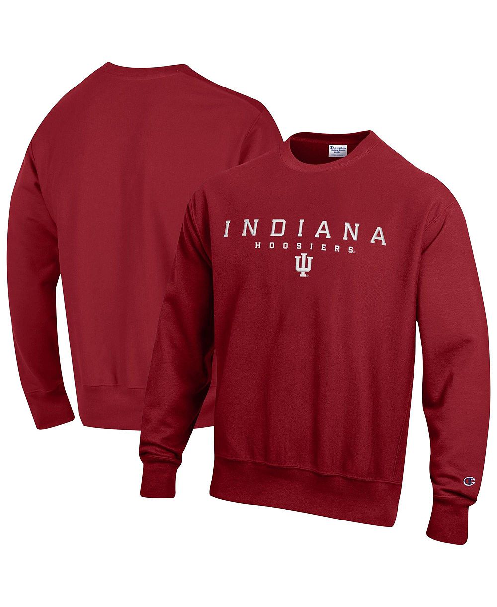 Champion мужской тяжелый свитшот с круглым вырезом Reverse Weaverse для Indiana Hoosiers