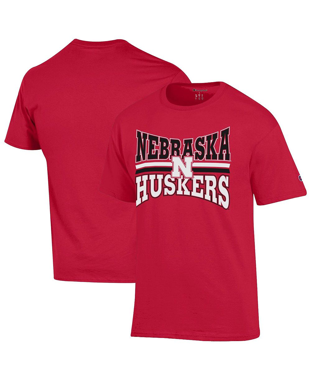 Champion Men's Nebraska Huskers Team Zoom Classic-Fit Team Graphics T-Shirt