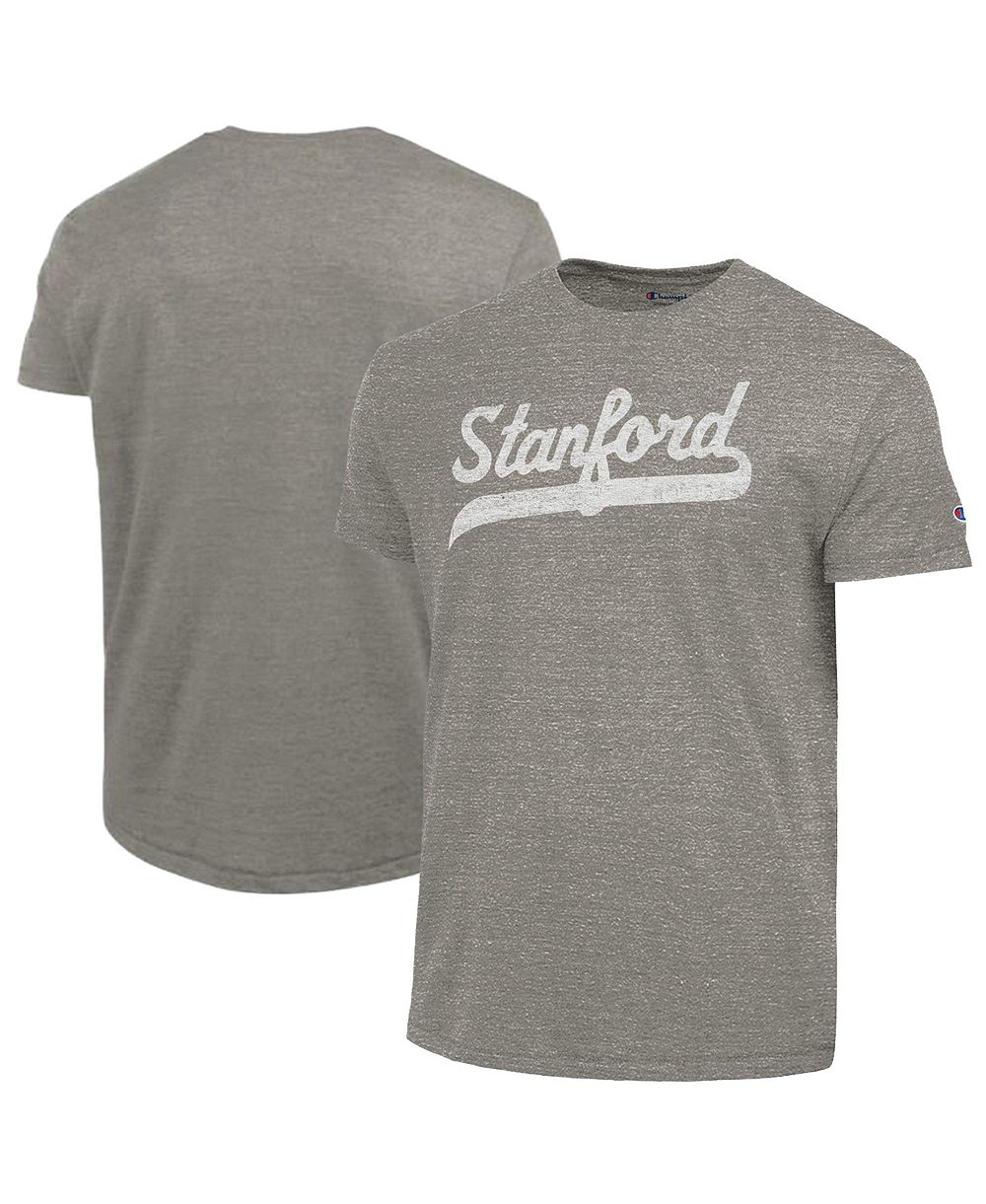Мужская футболка Champion Stanford Cardinal Triumph Tri-Blend Charcoal