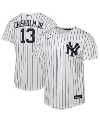 Nike Big Boys and Girls Jazz Chisholm Jr. White New York Yankees Home Replica Jersey