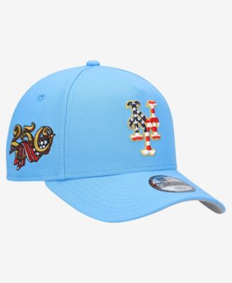 Мужская регулируемая кепка New Era Big Boys and Girls Light Blue New York Mets Celebrate America's 250th 9FORTY A-Frame