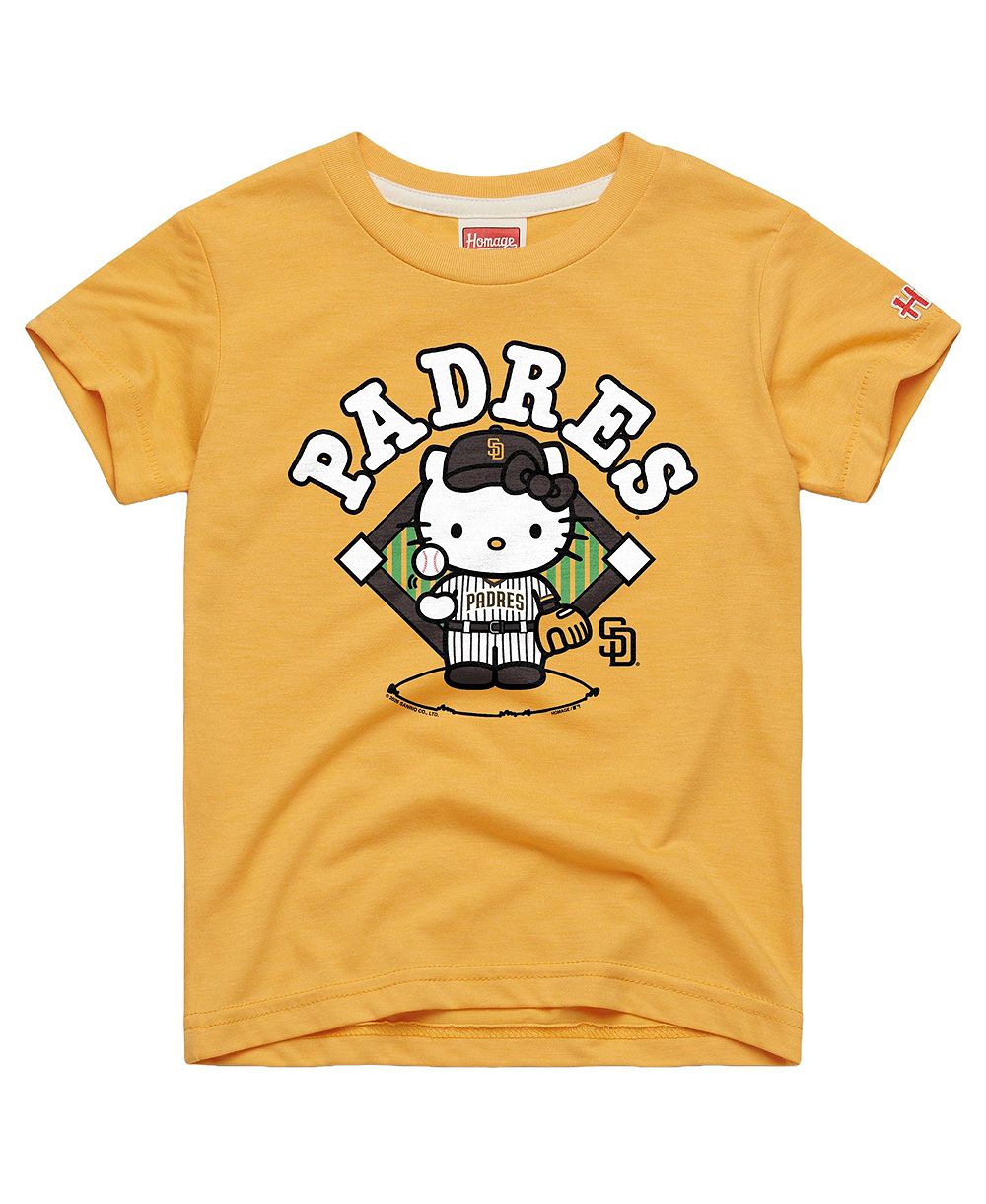 Homage Toddler Gold San Diego Padres Hello Kitty x MLB Tri-Blend T-Shirt