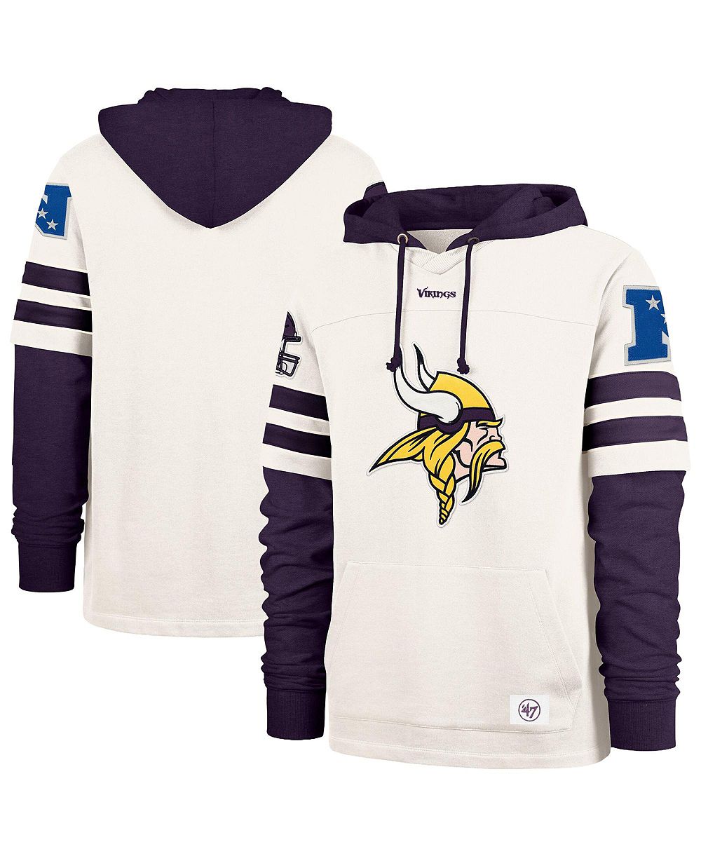 '47 Brand Мужское худи Minnesota Vikings Split Zone Cornerback Duo, цвет Cream