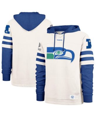 '47 Brand Мужской кремовый худи Seattle Seahawks Split Zone Cornerback Duo Lacer