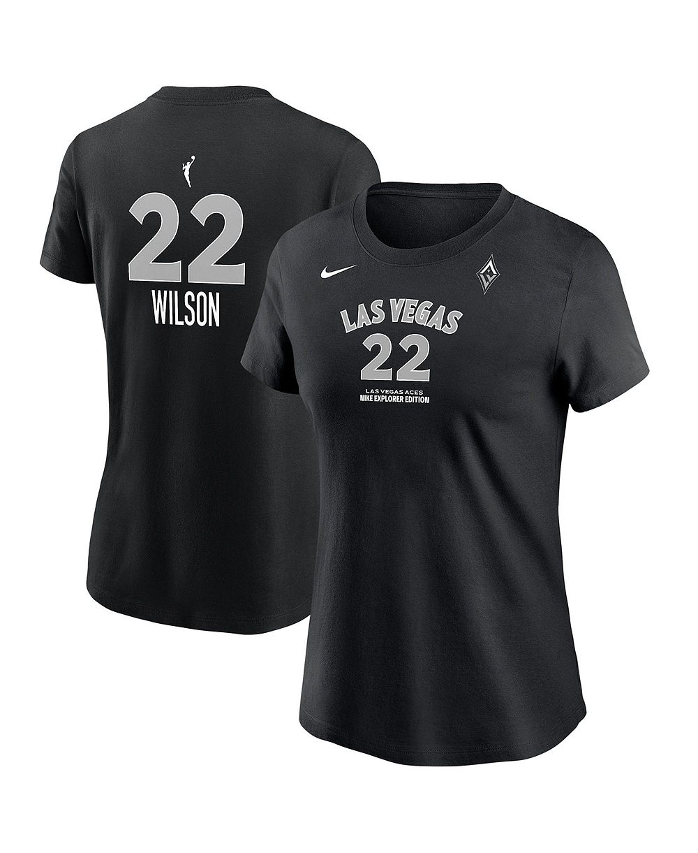 Nike Women's Las Vegas Aces A'ja Wilson Name & Number Explorer Edition T-Shirt