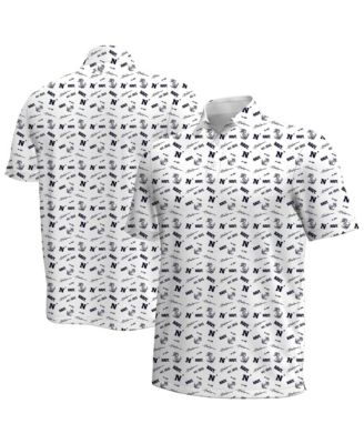 Under Armour Men's Navy Midshipmen Gameday Armourfuse Classic-Fit Short-Sleeve Polo Shirt