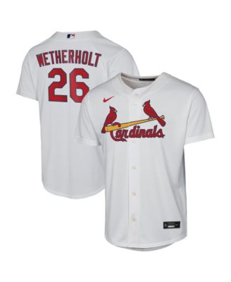 Nike Big Boys and Girls JJ Wetherholt White St. Louis Cardinals Home Replica Jersey