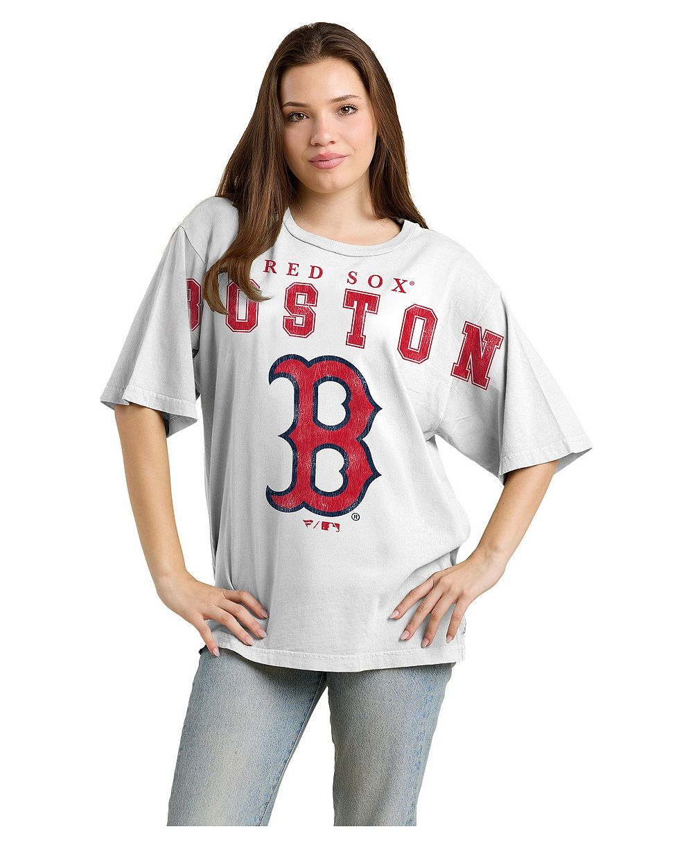 Женская футболка Fanatics с графическим принтом «Boston Red Sox» свободного кроя