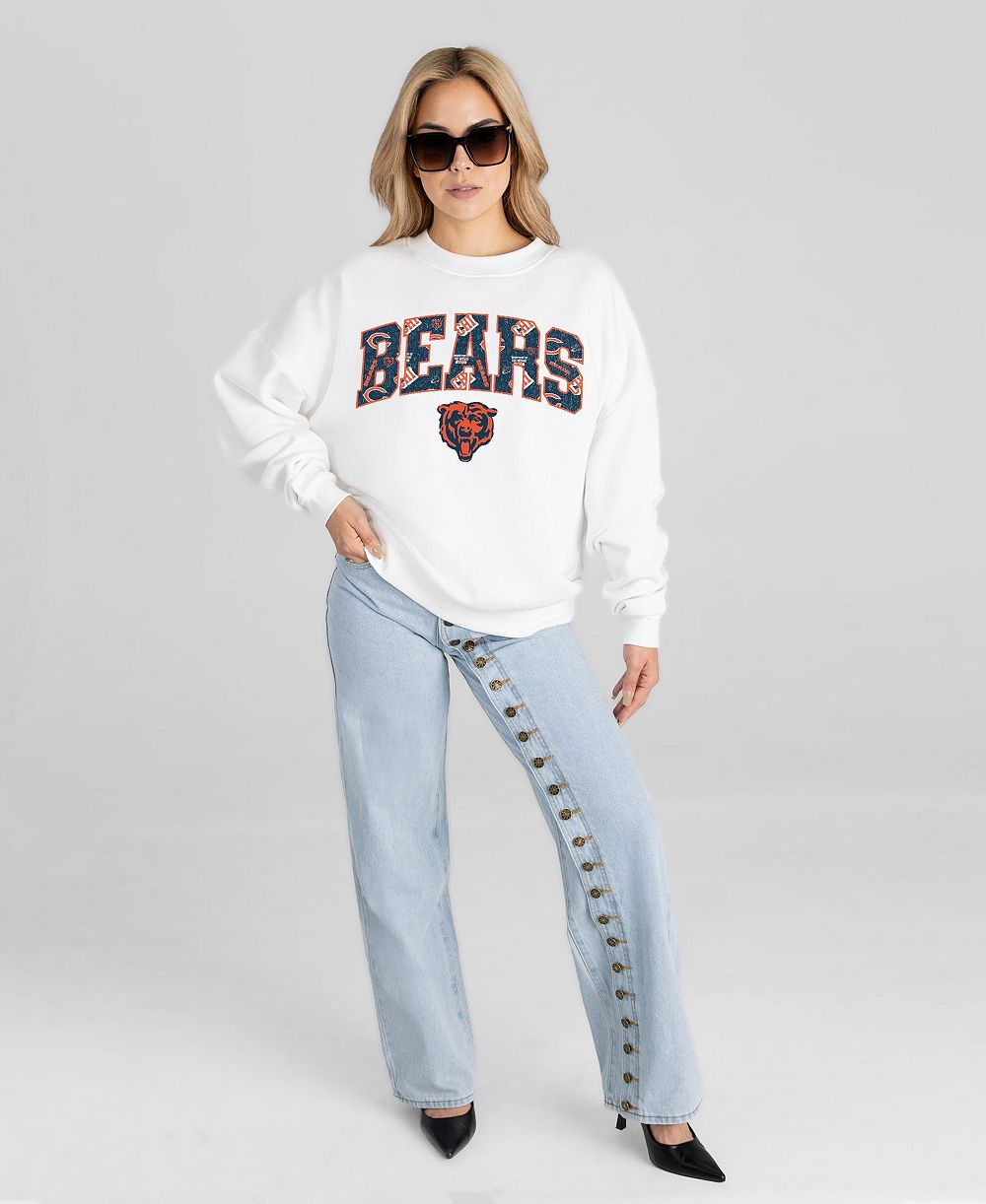 Gameday Couture женская оверсайз толстовка с круглым вырезом и спущенным плечом Chicago Bears