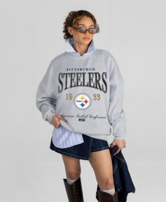 Gameday Couture Women's Pittsburgh Steelers Instant Classic Oversized Dropped-Shoulder Crewneck Sweatshirt