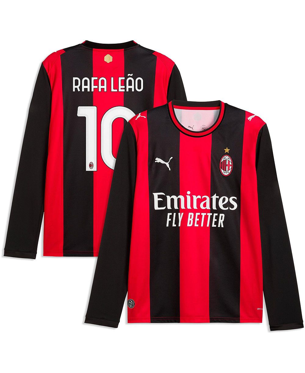 Мужская джерси Puma AC Milan Rafael Leão 2026/27 Home Long-Sleeve Crewneck Replica