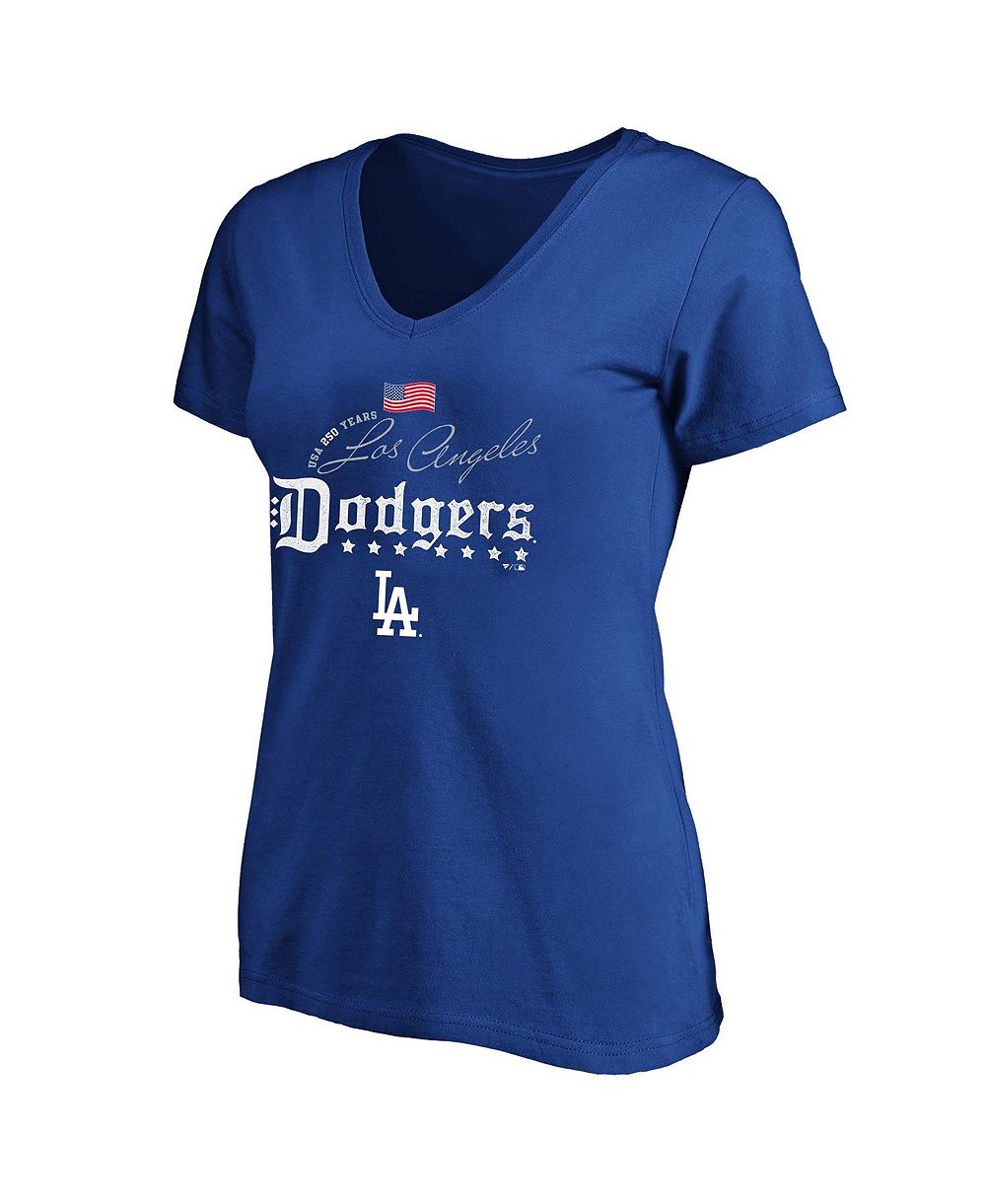 Fanatics Футболка с V-образным вырезом Los Angeles Dodgers USA 250 лет большого размера