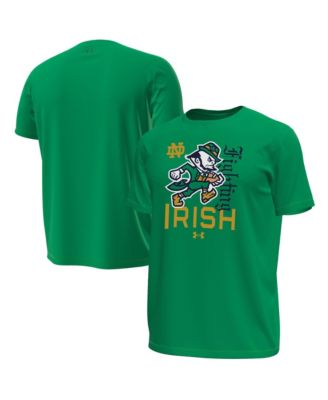 Under Armour Мужская футболка с технологией Stretch, свободная посадка, Notre Dame Fighting Irish