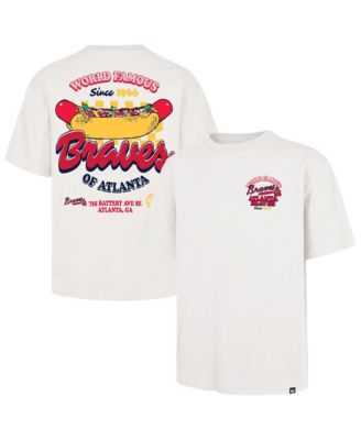 '47 Brand мужская кремовая футболка с логотипом Atlanta Braves Glizzy