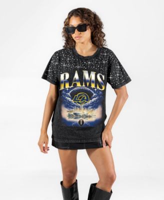 Gameday Couture Женская футболка Los Angeles Rams Sky's the Limit с микро-стразами