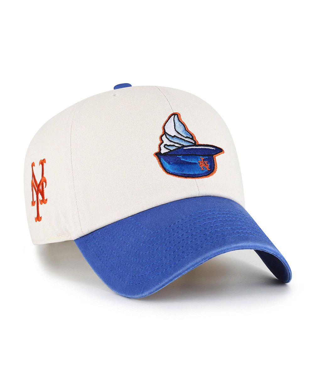 '47 Brand мужская регулируемая кепка Natural New York Mets Single Swirl Ice Cream Helmet 2.0 Clean Up