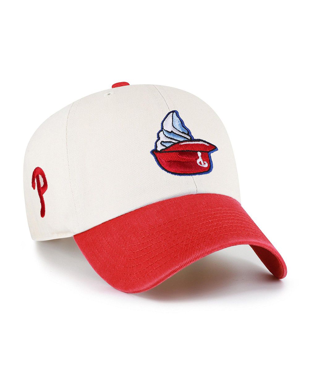 '47 Brand мужская регулируемая кепка Philadelphia Phillies Single Swirl Ice Cream Helmet 2.0 Clean Up, натуральный цвет