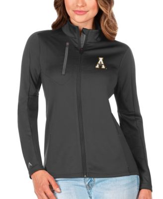 Женская куртка Antigua Graphite/Silver Appalachian State Mountaineers Generation на молнии