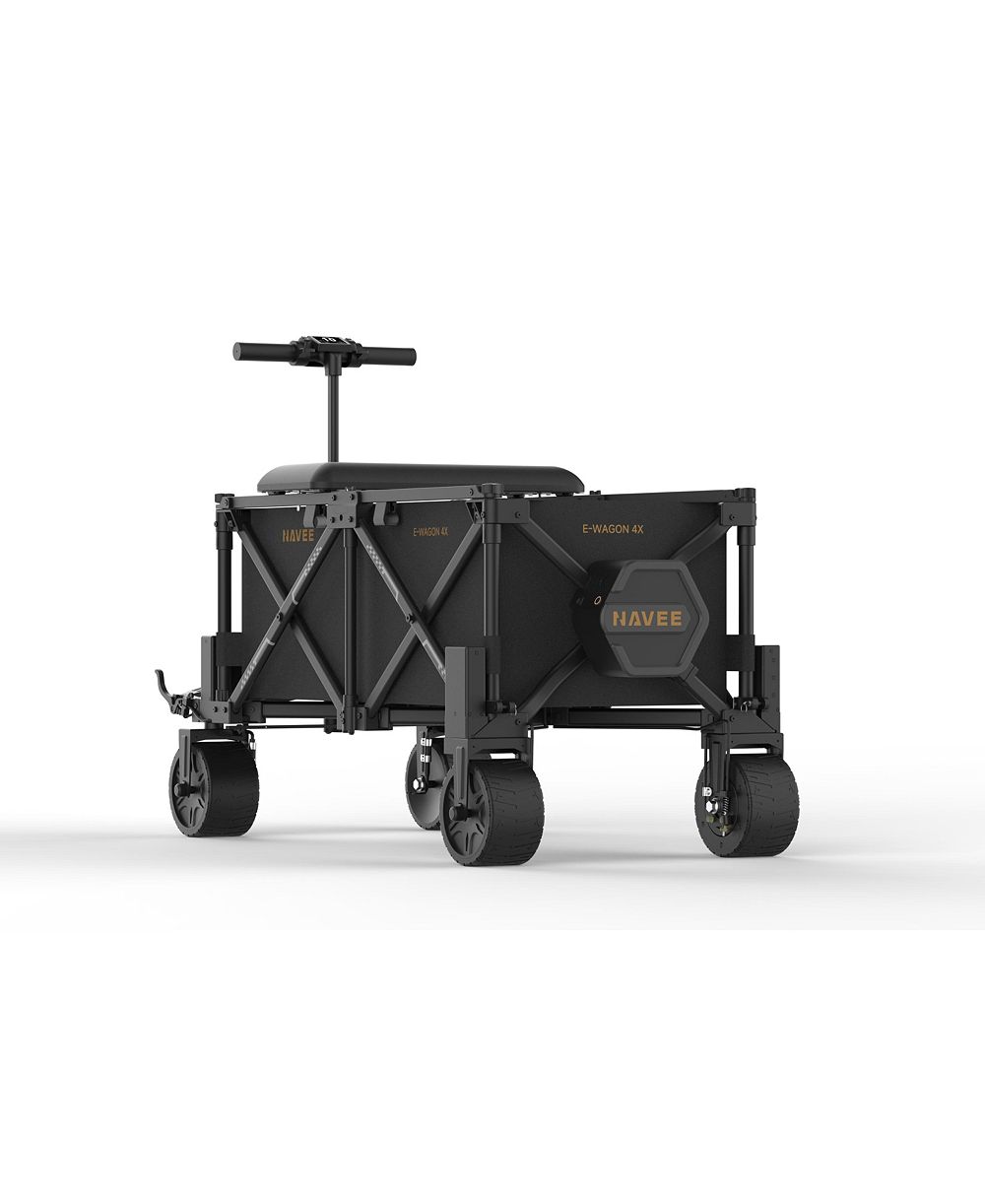 NAVEE Wagon 4X Electric Utility Cart, 4WD, 9.3 Miles Max Range, 10 MPH Max Speed, 3000W Peak Power, Foldable