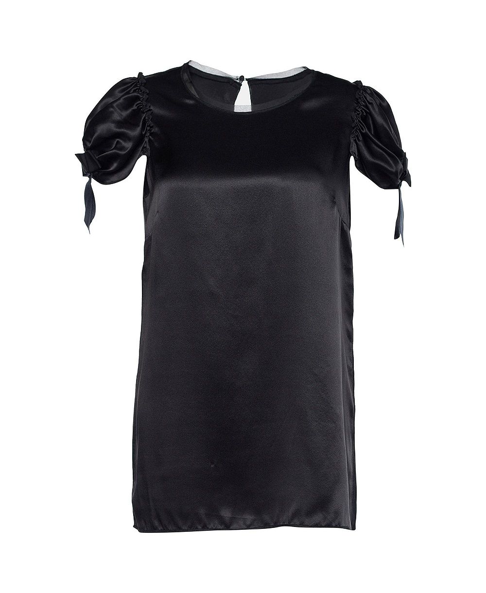 Pre-Owned Dolce & Gabbana Women's Silk Puff Sleeve Top