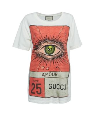 Pre-Owned Gucci Women's 'Amour' Graphic Print Cotton T-Shirt