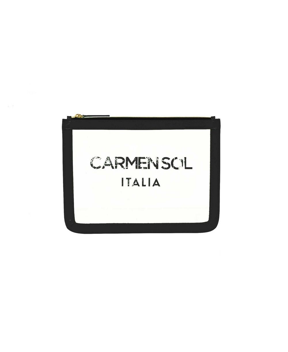 CARMEN SOL Women's Firenze Clear Pochette Clear