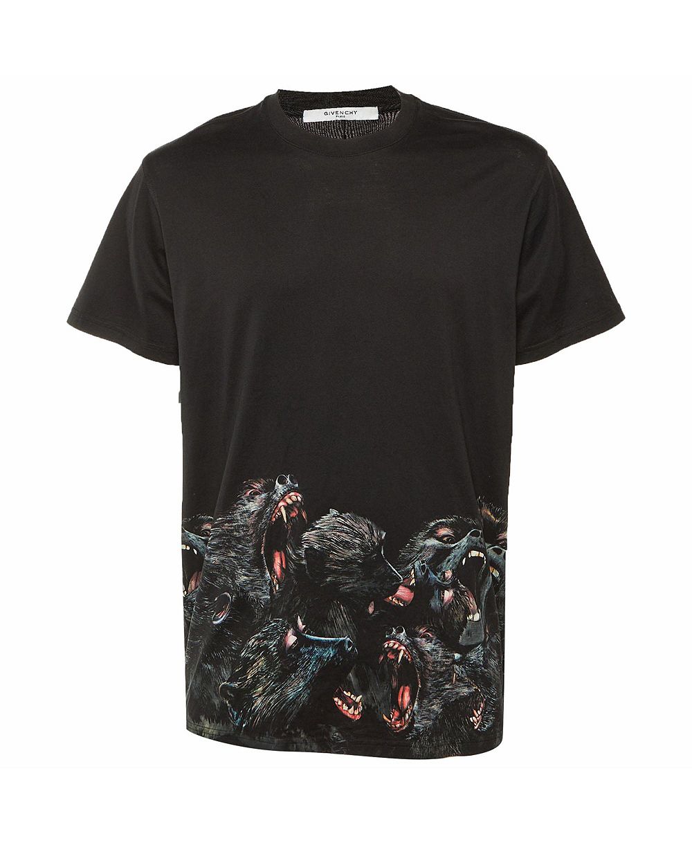 Pre-Owned Givenchy женская хлопковая футболка с принтом обезьяны