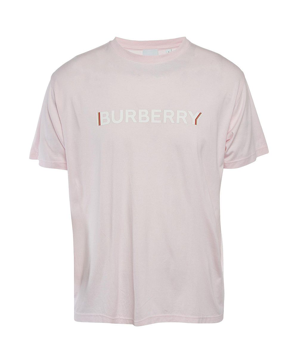 Б/у женская футболка Burberry с логотипом из джерси