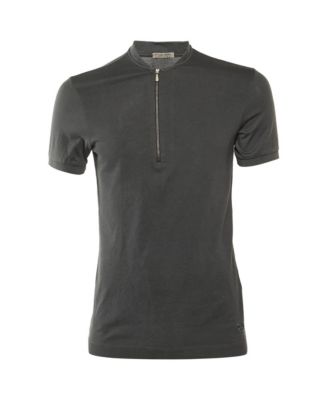 Pre-Owned Bottega Veneta Women's Quarter-Zip Mandarin Collar Polo Shirt