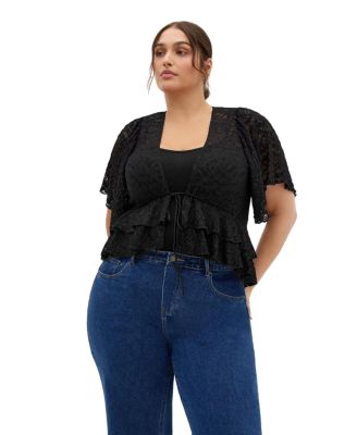 CITY CHIC Plus Size Lily Dressy Lace Top