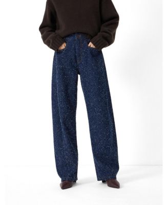 Hush Women's Saskia Textured Straight-Leg Jeans