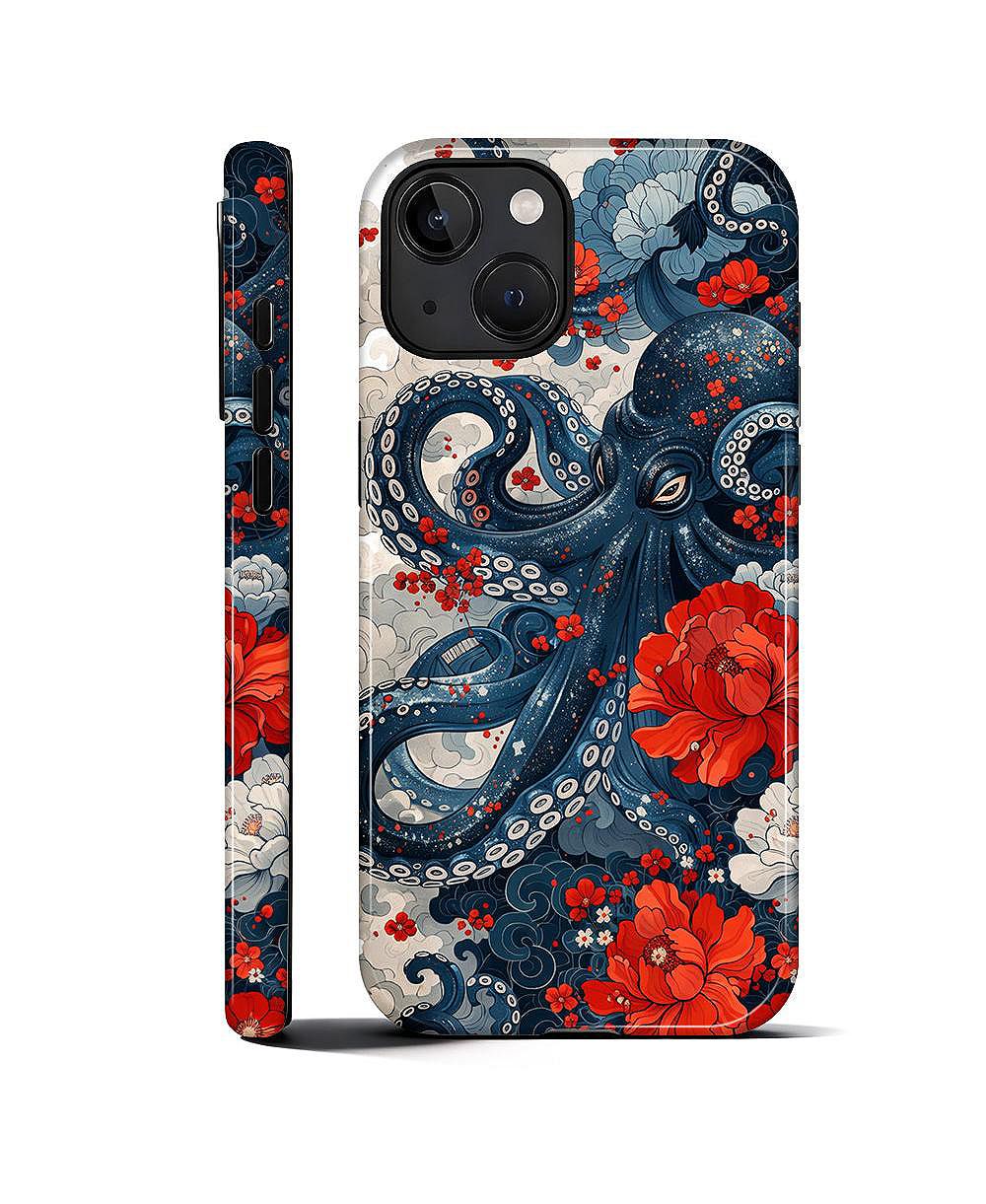 LISEN Phone Case Compatible with Apple iPhone, 2-Layer Durable, Crimson Abyss
